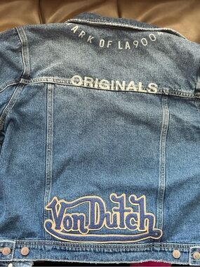 Von Dutch Blue Denim Jeans with Embroidered Logo